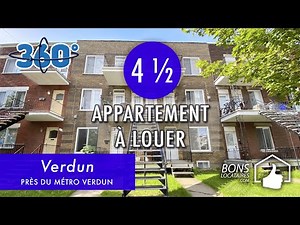 Appartement à louer / Visite virtuelle 360° Virtual Tour / Verdun - 4 ½ (BonsLocataires.com)
