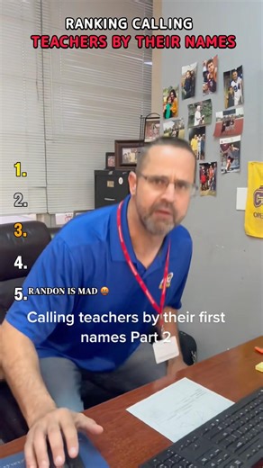 Ranking Calling Teachers By Their First Names 😂📚