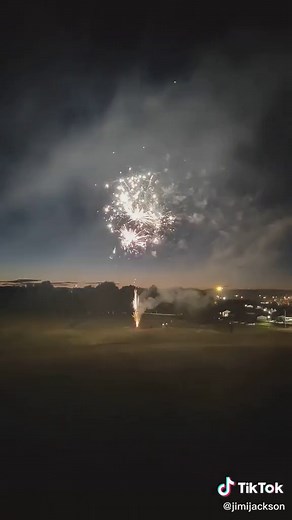 29 Roman Candles Fireworks Display at Night