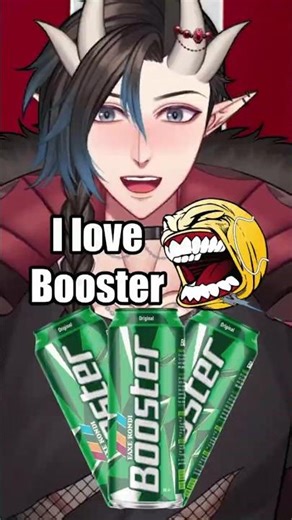 I LOVE BOOSTER!! #vtuber #shorts #danish
