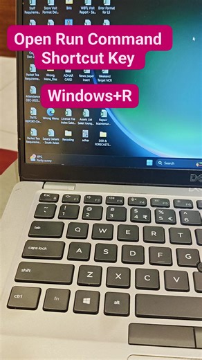 Open Run Command open Shortcut Key #shortsreels #technology #TechReels #shortcuts #laptop #techtips #tech | Technical Negi