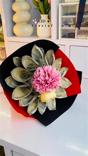 Eid special diy money bouquet 🫶 #diy #viralreels #craft #handmade #eidmubarak #eid #shorts
