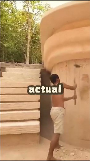 Behind The Viral Primitive Building Videos #shorts