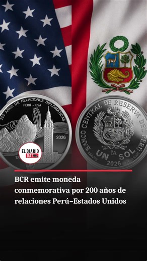 BCR presenta moneda de colección por 200 años de vínculos diplomáticos Perú–Estados Unidos