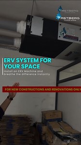 🚀 Make Your New Home Feel Alive with an ERV System Transform your living space with an ERV (Energy Recovery Ventilation) system and experience the power of fresh, clean, oxygen-rich air every day. 🌿💨 Installing an ERV machine for homes helps you: ✔️ Remove stale indoor air ✔️ Bring in fresh, filtered outdoor air ✔️ Improve indoor air quality instantly ✔️ Create a healthy, comfortable home environment Say goodbye to poor ventilation and hello to smart living with clean air solutions. 🏠✨ Follo
