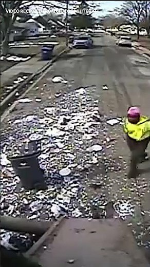 CAUGHT ON CAMERA: Garbage truck explosion sends debris flying