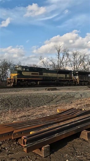 NS 1068 (Erie Heritage Unit) Passes Butler! #shorts