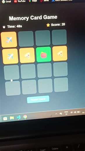 Build a Memory Card Game with Timer & Score Using HTML, CSS & JavaScript #coding