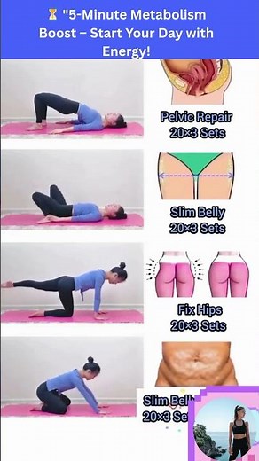 ⏳ 5 Minute Metabolism Boost – Start Your Day with Energy!