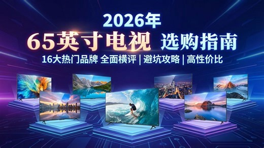 还在纠结65寸电视怎么选？2026年避坑指南来了！16款热门电视深度解析，品牌、性能、价格全方位对比，帮你选到心仪好物，不花冤枉钱！