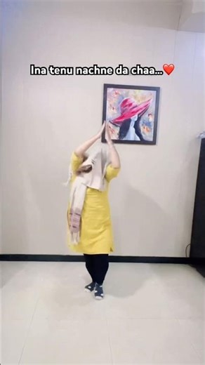 Ina tenu nachne da chaa…❤️ #punjabi #dance #shortsfeed #shorts #youtube #viral