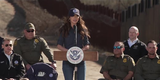 DHS Secretary Noem highlights drop in border encounters in southern Arizona visit