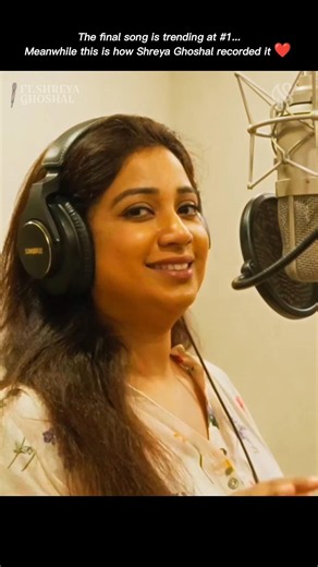 Everyone Heard Kalyani… But You Haven't Seen Shreya Ghoshal Recording It Like This 😭❤️‍🔥