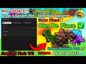 [🦖] Grow a Garden Script Spawn Pet + Seed + Egg 🤑 | Keyless + Placeable + Auto Farm - GROW A GARDEN🏡