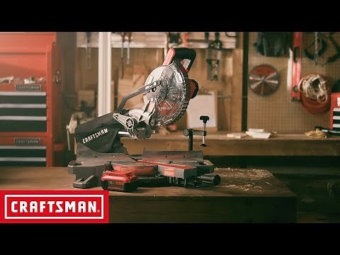 CRAFTSMAN V20* 7-1/4-IN. Cordless Sliding Miter Saw Kit | Tool Overview
