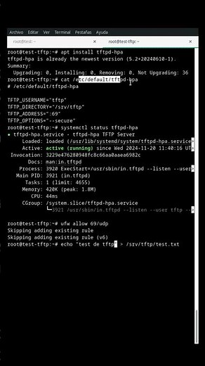 Configurar un servidor tftp en 60 segundos