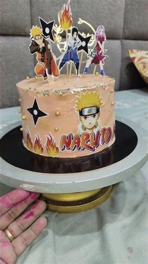 Naruto cake desgine#narutocartoon#kidsfavourite #birthdaycake#homemadecake #cakedecoration #cake