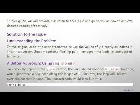 How to Properly Populate a Pre-Allocated Vector in R: Solutions and Best Practices