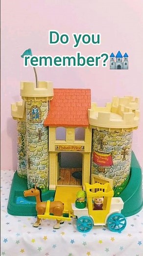 Nostalgic Fisher Price Castle! 😍 Did you play with it? #shorts #fisherprice