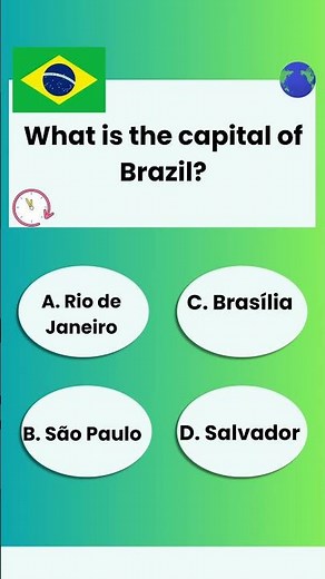 Most people get this wrong, what's the capital of Brazil? 😭🌍
