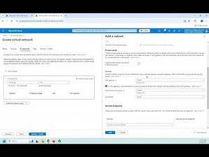 Creating an Azure virtual network
