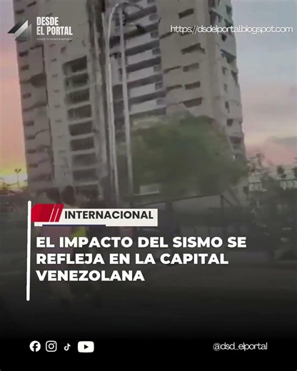El impacto del sismo se refleja en la capital venezolana #Caracas #Venezuela #Sismo