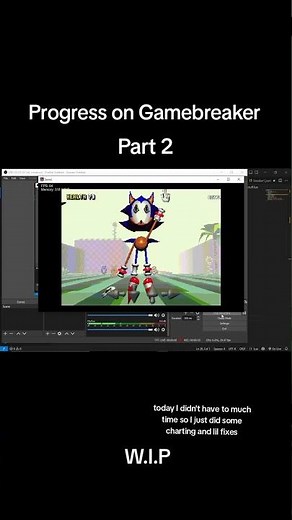 part 2 trying to make my own version of gamebreaker fnf mod #sonic #fnf #fnfmod #rewritesonic
