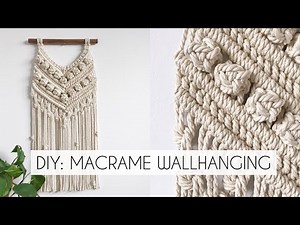 DIY: MACRAME WALLHANGING | MACRAME PATTERN | DIY BOHO DECOR | (STEP BY STEP)