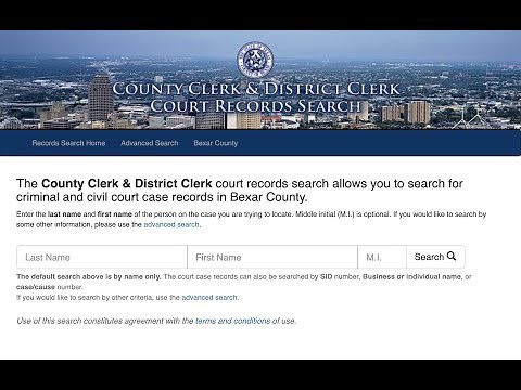 How to Find Your Case Number (Bexar County)