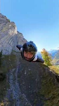long wingsuit flight in the swiss alps 🇨🇭#adventure #mountains #adrenaline #wingsuit #basejump
