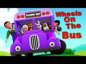 Wheels On The Bus | Bus Song | Nursery Rhymes For Children | Baby Songs By Junior Squad