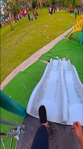 Bella ciao playground slide poV #Parkour #speedrun #freerun #park #fun #parkourlife #youtubeshorts