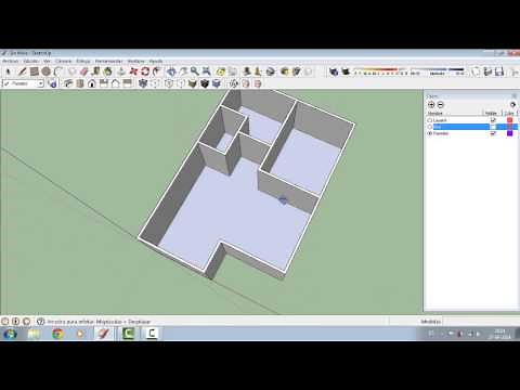 Como usar capas o layers en SketchUp