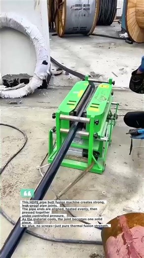 HDPE Pipe Butt Fusion Welding Machine at Work | Perfect Plastic Pipe Joints #construction #tools