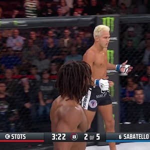 “You said go!” 😅 Raufeon Stots lands on Danny Sabetello after the challenger refuses a break! Catch the #Bellator289 main event LIVE NOW on Showtime Sports! | Bellator MMA
