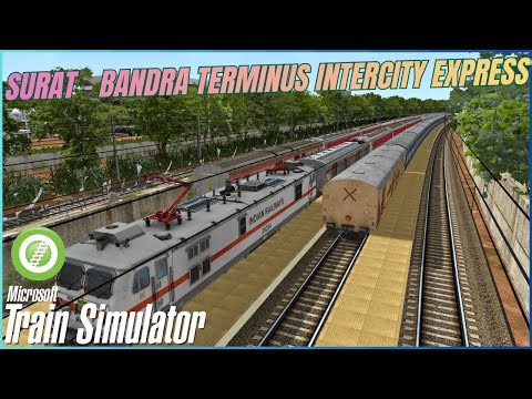 12936- Surat - Bandra Terminus InterCity Express ll Khandesh Route IR-MSTS Live Gameplay.#wap7