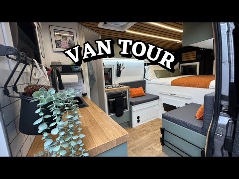 DIY Peugeot Boxer Campervan Tour | From Empty Van to Home on Wheels