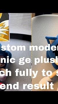 custom ge modern sonic plush (watch til end for amazing plush)