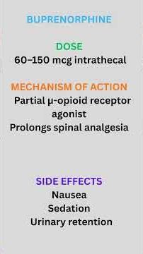 Spinal Anaesthesia Adjuvants/Quick Revision