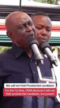 As ODM, We don’t want presidency #onlinecommunityke