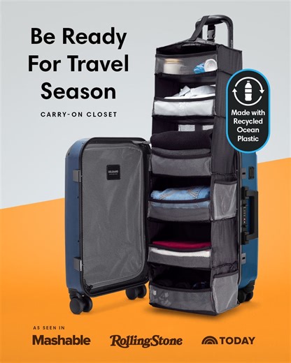 "This Carry-on Bag Has a Built-in Closet So You Never Need to Unpack" - 𝘛𝘳𝘢𝘷𝘦𝘭 𝘓𝘦𝘪𝘴𝘶𝘳𝘦 NOW SHIPPING TO CANADA. Duties included. | Solgaard