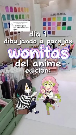 Dibujando parejas de Demon Slayer: Mitsuri e Iguro