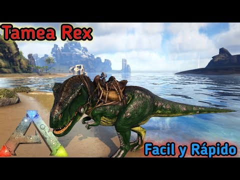 Aprende a como tamear un rex en ark super fácil y con una de la mejores trampas de todas