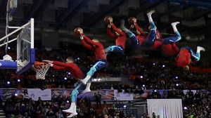 270K views · 849 shares | That Friday feeling... New Record: Farthest forward flip trampoline slam dunk - 8 metres (26.2 ft). Congratulations to Hungary's Csanad Karoly Borlay from Lords of Gravity | Guinness World Records | Facebook