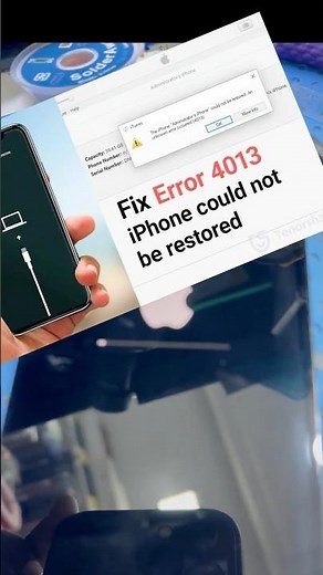 Iphone 12 error 4013 itunes and 19% stuck in itunes solved…short videos ‪@TechtoOnline‬
