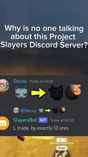 Why is NO ONE talking about this Project Slayers Discord Server? #shorts #fyp #projectslayers #roblox #trading #bot #goobers #robloxprojectslayers #discord