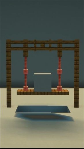 Minecraft Tutorial | Cute Swing | Love Seat | Double Swing #minecraft #minecraftbuilding