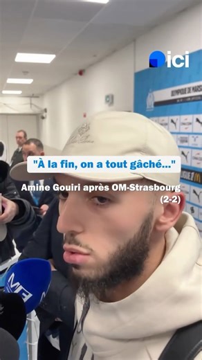 ICI Provence on Instagram: "Amine Gouiri après OM-RCSA (2-2) : « On comprend la frustration des supporters mais notre rôle c’est de parler sur le terrain »"