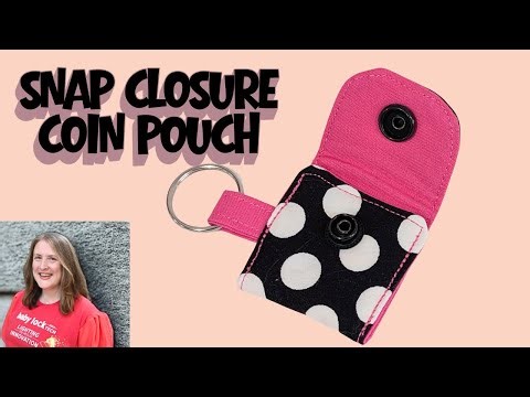Beginner Sewing Tutorial: How to Sew a Coin Pouch with Snap Fasteners with Faodail Creation