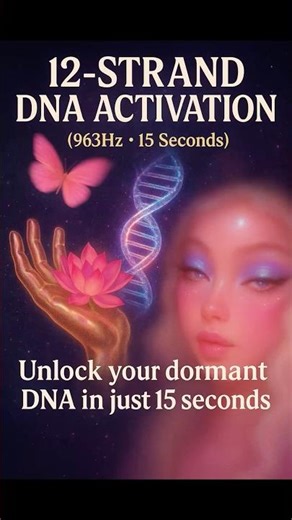 12-STRAND DNA ACTIVATION FREQUENCY ✨ (963Hz • 15 Seconds) #shorts